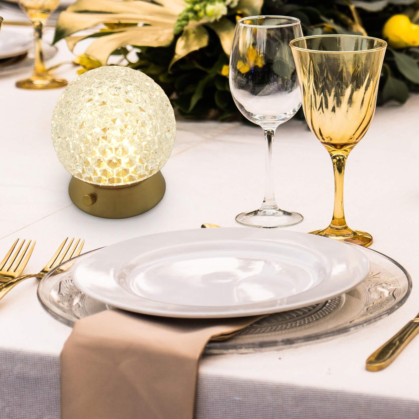 Cordless Rechargeable Lamp, Shining Star-Amingulry, decorate party dinner table.