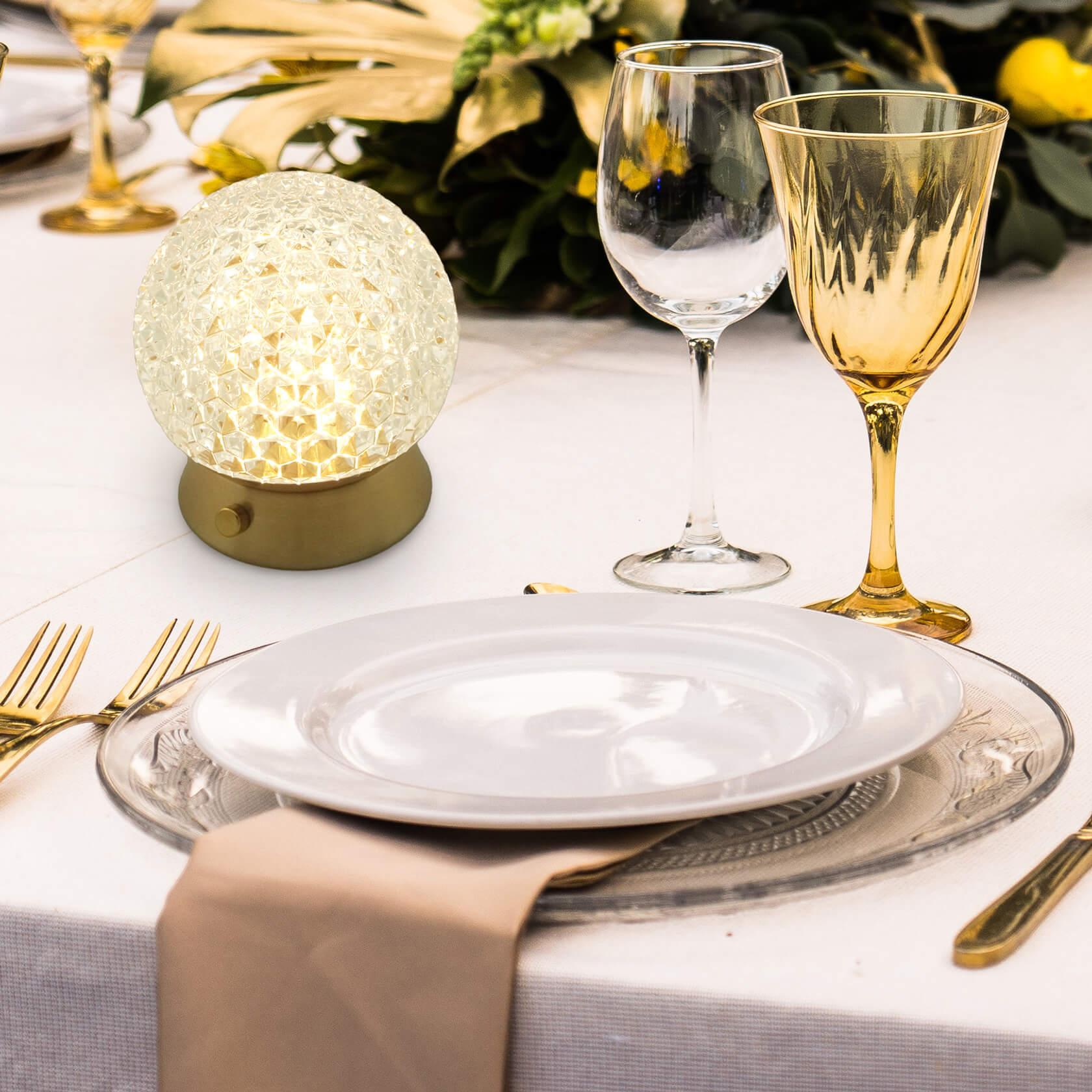 Cordless Rechargeable Lamp, Shining Star-Amingulry, decorate party dinner table.