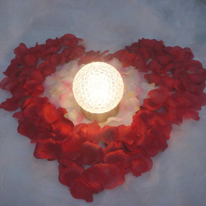 Cordless Rechargeable Lamp, ‎Shining Star-Amingulry, decorate with rose like a heart.